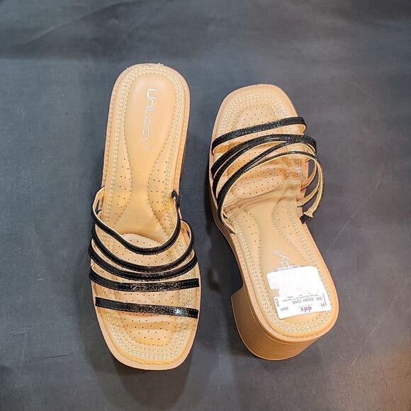 BRAND NEW UNILODY BLOCK HEEL WOMEN'S MULES R3 - Picture 3 of 13